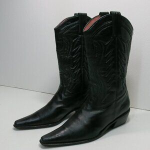 Sibyl Vane Western Cowgirl Leather Handmade Boot Pointed Toe Women's Footwear 7
